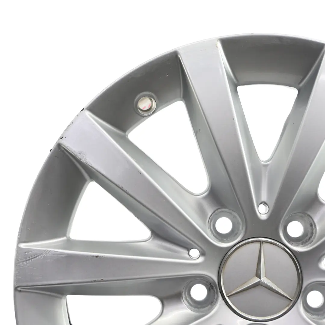 Mercedes W176 W246 Silver 10-Spoke Alloy Wheel Rim 16" ET:49 6,5J - SKU A2464010202-1 - Part number A2464010202