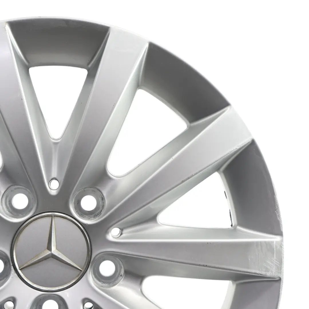 Mercedes W176 W246 Llanta aleación plateada 10 radios 16" ET:49 6,5J - SKU A2464010202-1 - Número de pieza A2464010202