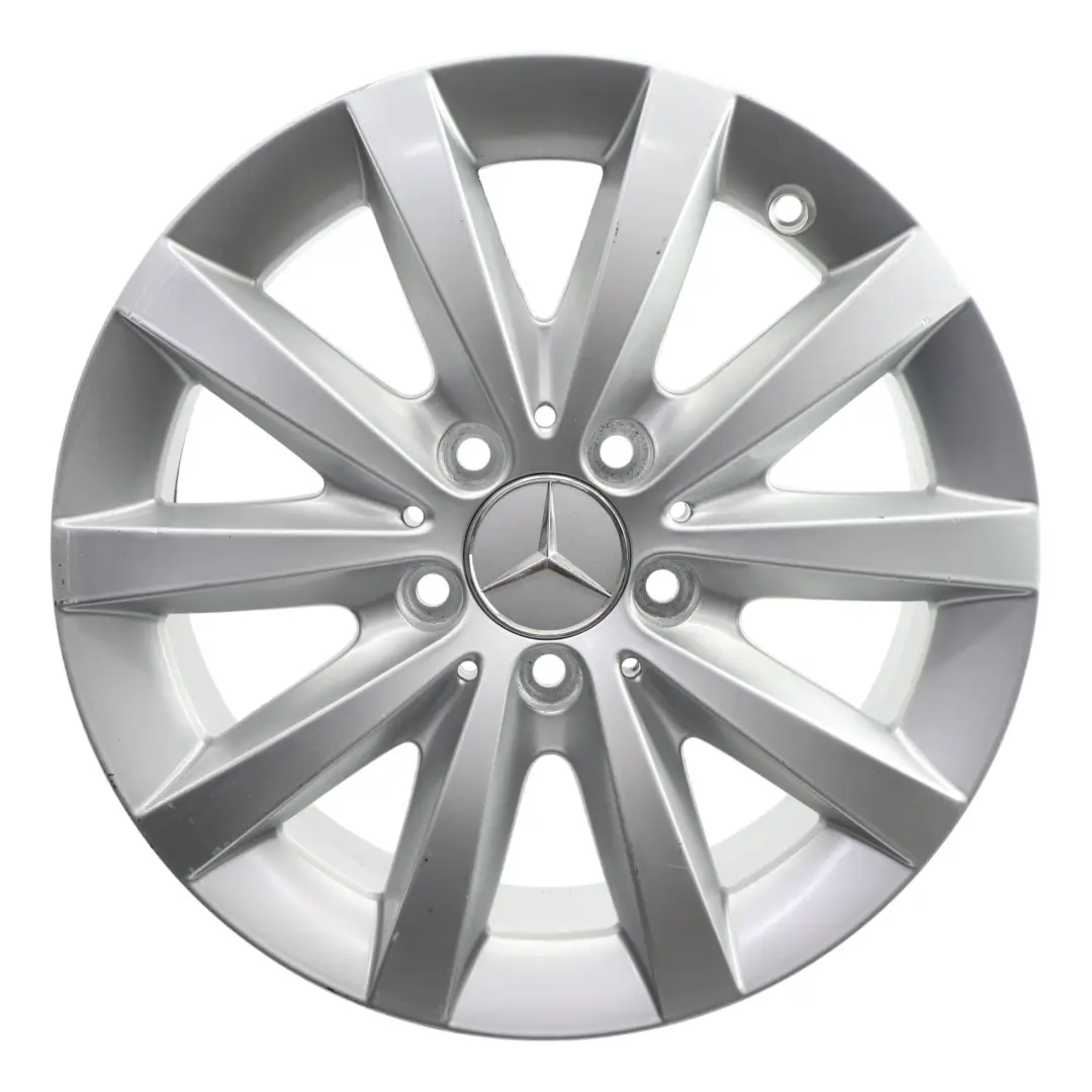 Mercedes W176 W246 Silver 10-Spoke Alloy Wheel Rim 16" ET:49 6,5J - SKU A2464010202-2 - Part number A2464010202