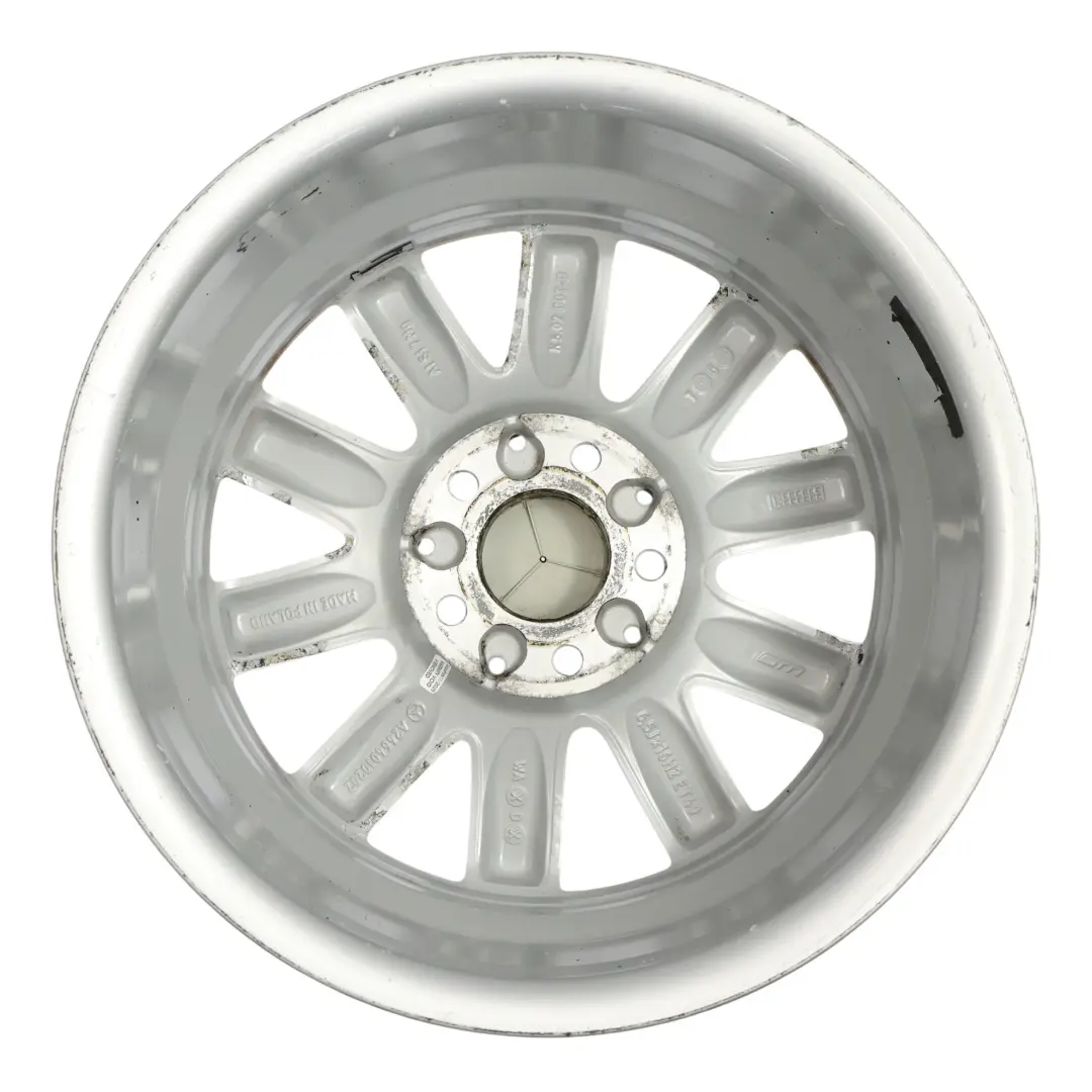 Felga Aluminiowa Mercedes W176 W246 Srebrna 116" ET:49 6,5J do o numerze A2464010202 Felga Aluminiowa Mercedes W176 W246 Srebrna 116" ET:49 6,5J - SKU A2464010202-2 - Numer Części A2464010202