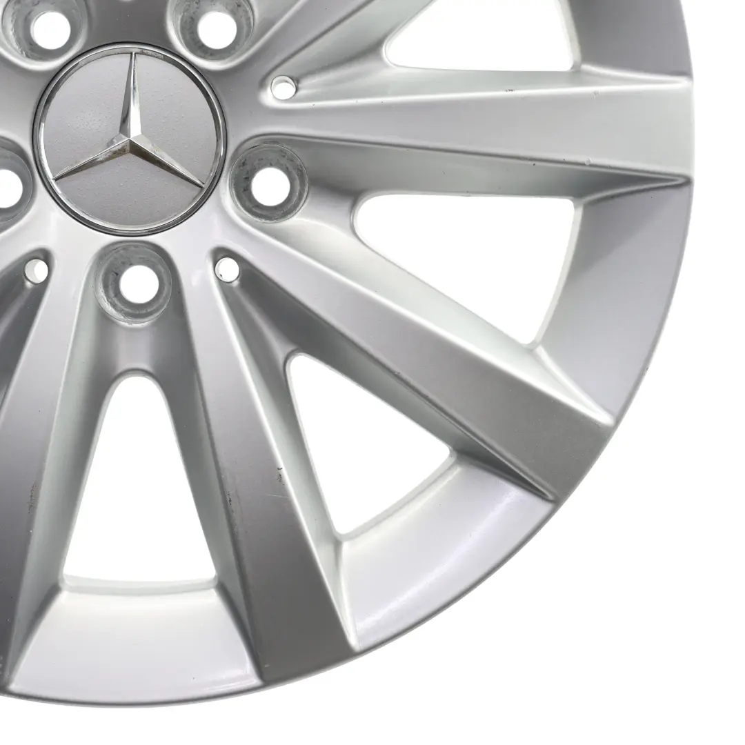 Mercedes W176 W246 Llanta aleación plateada 10 radios 16" ET:49 6,5J - SKU A2464010202-2 - Número de pieza A2464010202