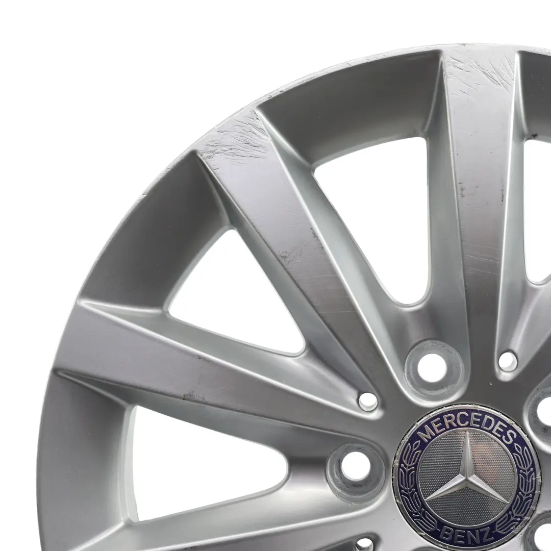 Mercedes W176 W246 Silver 10-Spoke Alloy Wheel Rim 16" ET:49 6,5J - SKU A2464010202-4 - Part number A2464010202