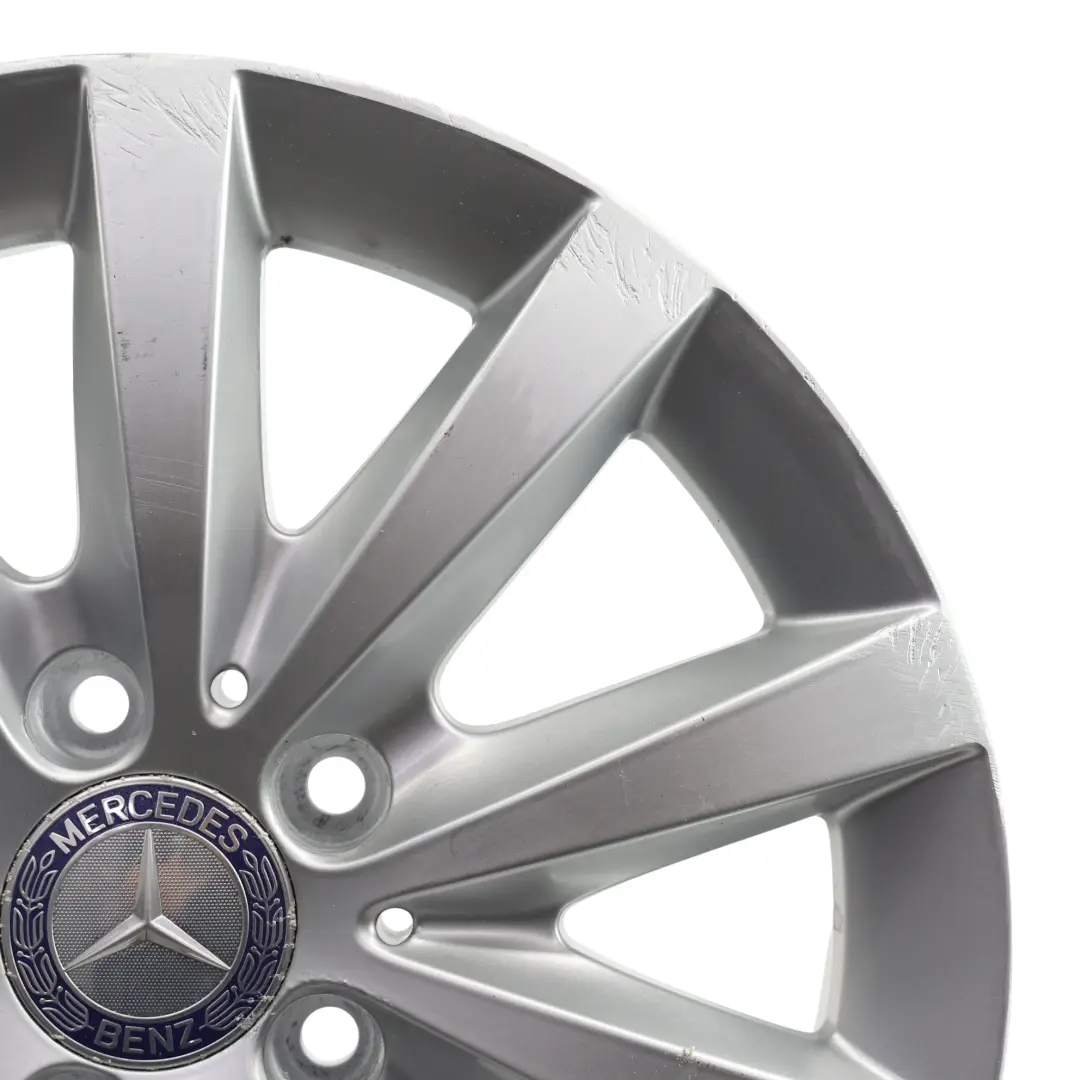 Mercedes W176 W246 Cerchio Lega Argento A 10 Razze 16" ET:49 6,5J - SKU A2464010202-4 - Numero di parte A2464010202