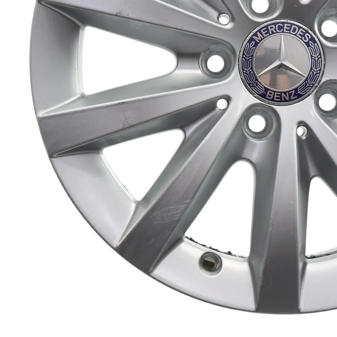Leicht Metall Felge Silberne 16" ET:49 6,5J für Mercedes W176 W246 mit Teilenummer A2464010202 Mercedes W176 W246 Leicht Metall Felge Silberne 16" ET:49 6,5J - SKU A2464010202-4 - Teilenummer A2464010202