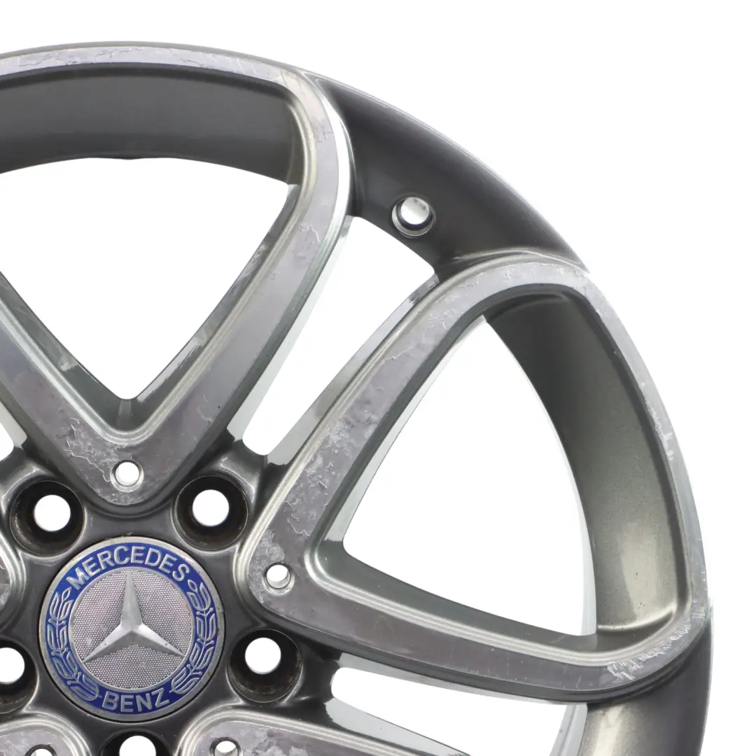 Alloy Rim 17" 5 Double Spoke ET:52.5 7.5J to Mercedes W176 Wheel with Part number A2464010302 Mercedes W176 Wheel Alloy Rim 17" 5 Double Spoke ET:52.5 7.5J - SKU A2464010302-1 - Part number A2464010302