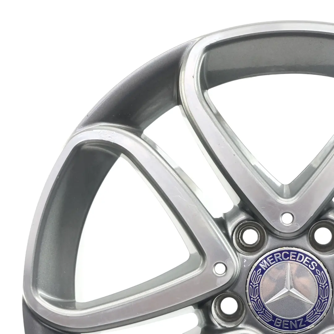 Mercedes W176 W246 AMG jante alliage noire 18" ET:52 7.5J A1764010200 - SKU A2464010302-3 - Numéro de pièce A2464010302