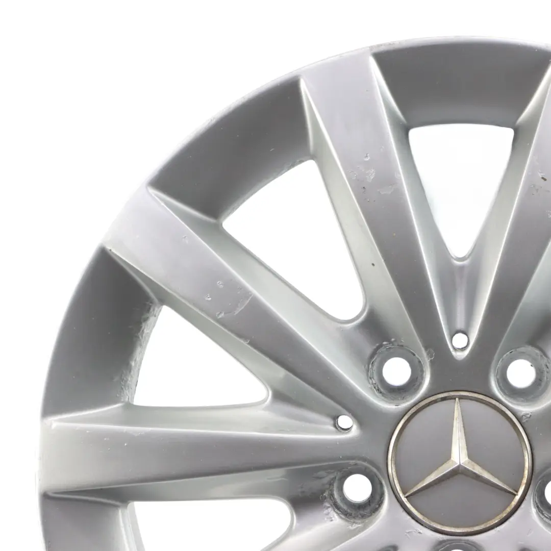 Mercedes W176 W246 Llanta Aleación Plateada 10 Radios 16" ET:49 6,5J - SKU A2464010500-1 - Número de pieza A2464010500