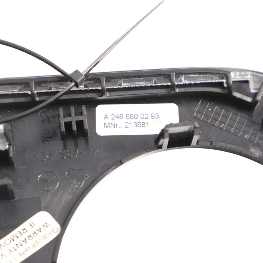 Dashboard Trim Cover Panel Driver's Side Black Panel to Mercedes W246 with Part number A2466800293 Mercedes W246 Dashboard Trim Cover Panel Driver's Side Black Panel - SKU RHD-A2466800293 - Part number A2466800293