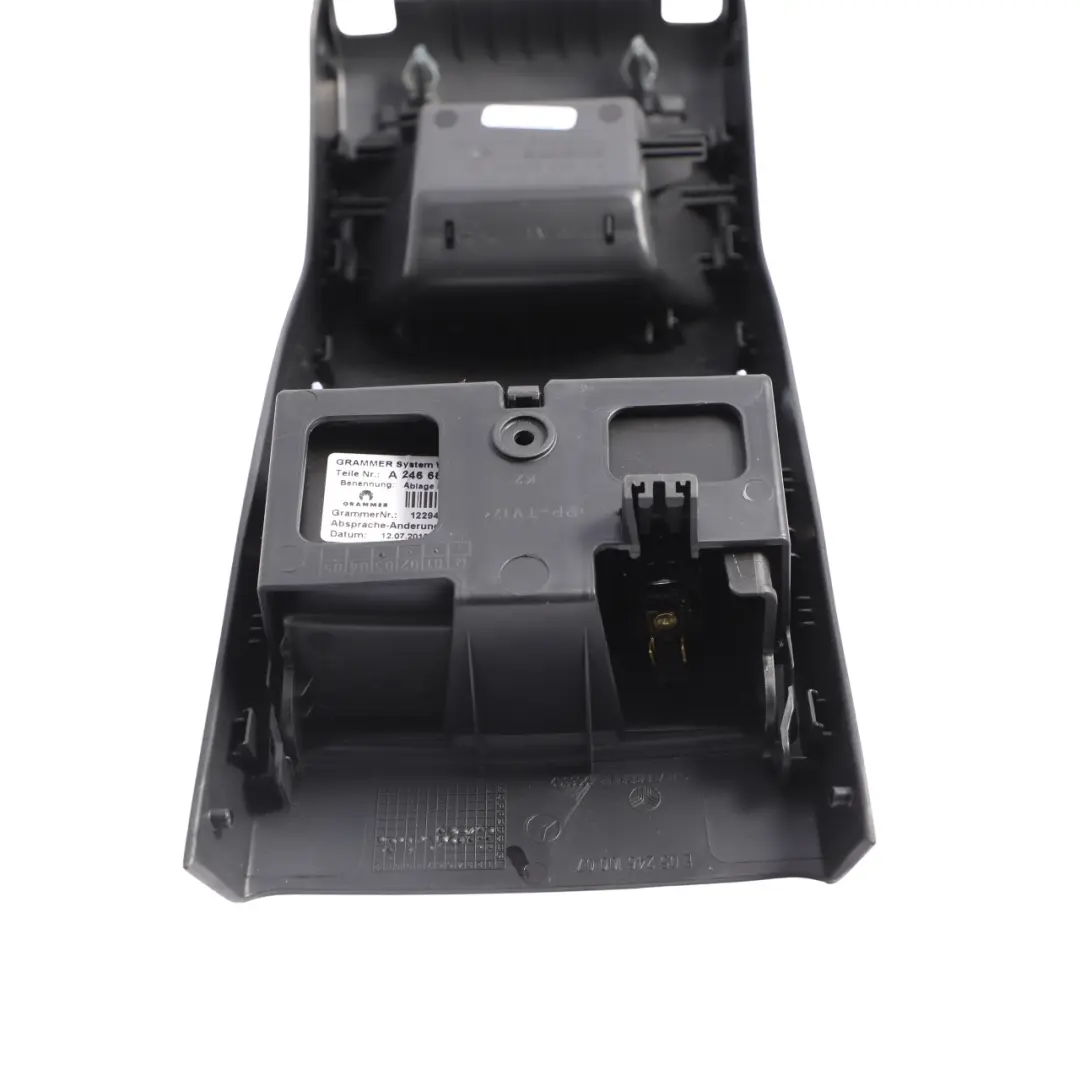Mercedes W246 Rear Centre Console Trim Panel Cover Storage Box - SKU A2466803502 - Part number A2466803502