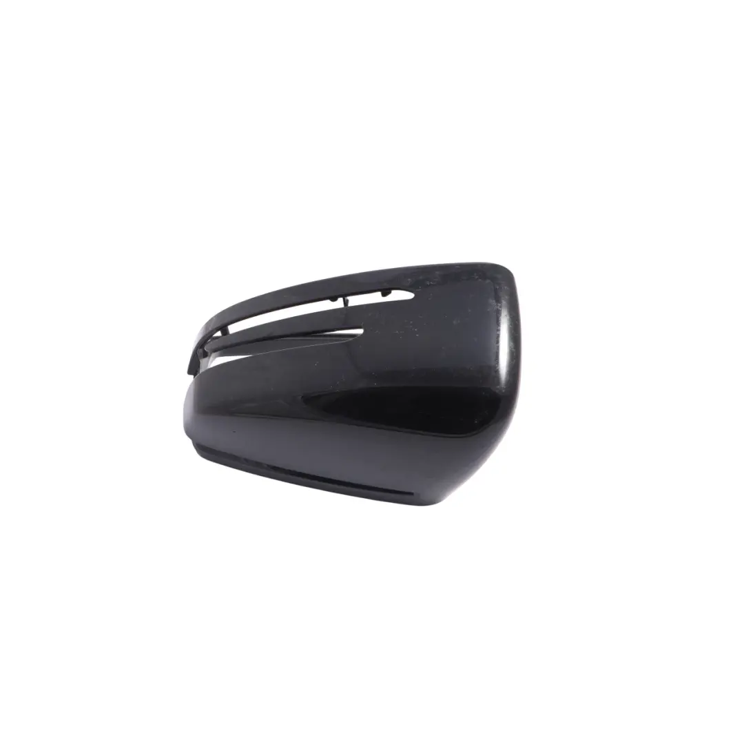 Wing Mirror Cover Cap Left N/S Housing Kosmos Black Metallic - 191 to Mercedes W176 with Part number A2468110100 Mercedes W176 Wing Mirror Cover Cap Left N/S Housing Kosmos Black Metallic - 191 - SKU A2468110100-KB - Part number A2468110100