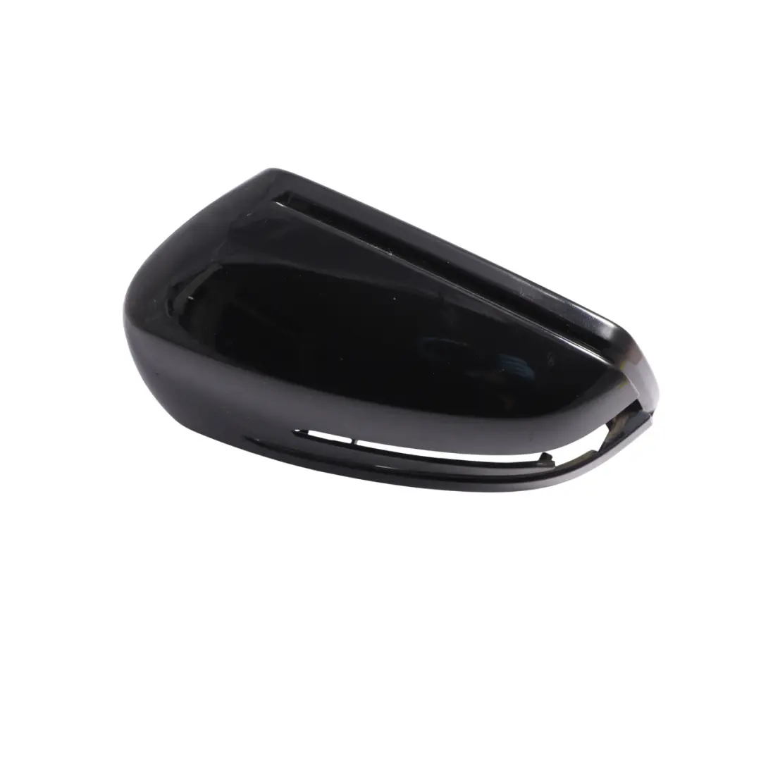Wing Mirror Cover Cap Left N/S Housing Kosmos Black Metallic - 191 to Mercedes W176 with Part number A2468110100 Mercedes W176 Wing Mirror Cover Cap Left N/S Housing Kosmos Black Metallic - 191 - SKU A2468110100-KB - Part number A2468110100