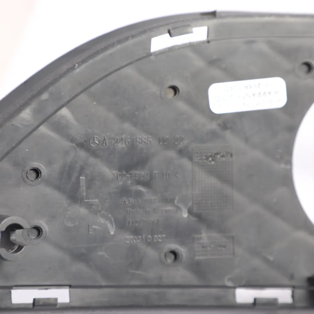 Mercedes W246 Front Bumper Grille Cover Trim Panel Left N/S - SKU A2468851222 - Part number A2468851222