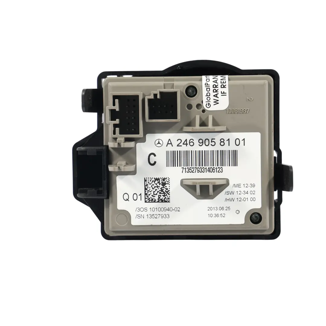 Mercedes W246 Interruttore Accensione Barile Modulo Lettore + Chiave - SKU A2469058101 - Numero di parte A2469058101