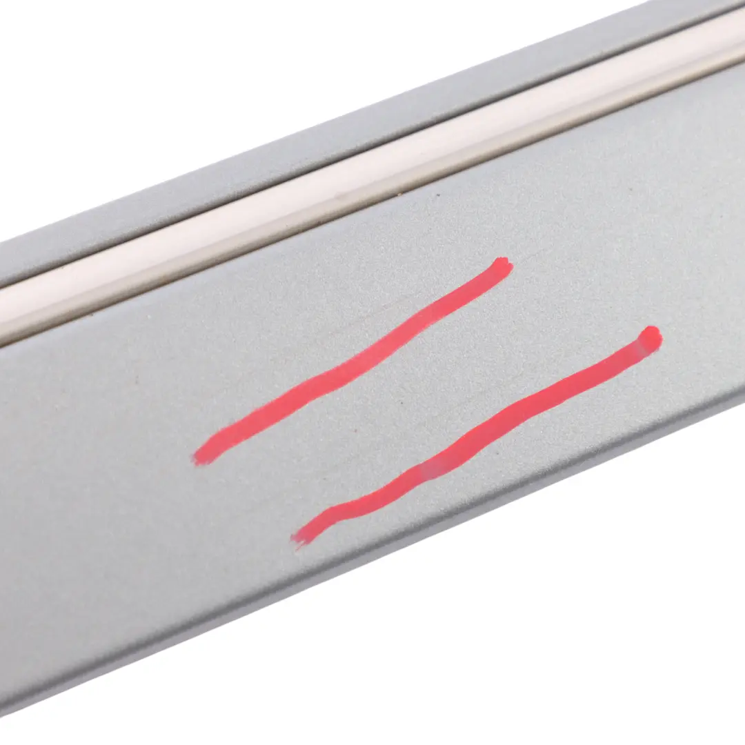 Door Trim Moulding Right O/S Palladium Silver Metallic 792 to Mercedes W251 Rear with Part number A2516902662 Mercedes W251 Rear Door Trim Moulding Right O/S Palladium Silver Metallic 792 - SKU A2516902662-PAL - Part number A2516902662