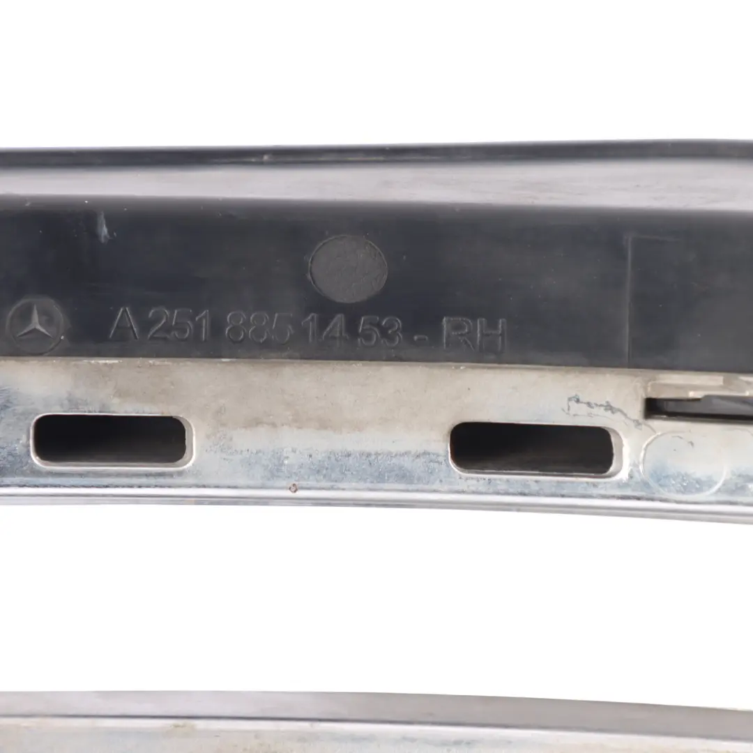 Front Bumper Grill Trim Fog Light Cover Right O/S to Mercedes W251 V251 with Part number A2518851453 Mercedes W251 V251 Front Bumper Grill Trim Fog Light Cover Right O/S - SKU A2518851453 - Part number A2518851453
