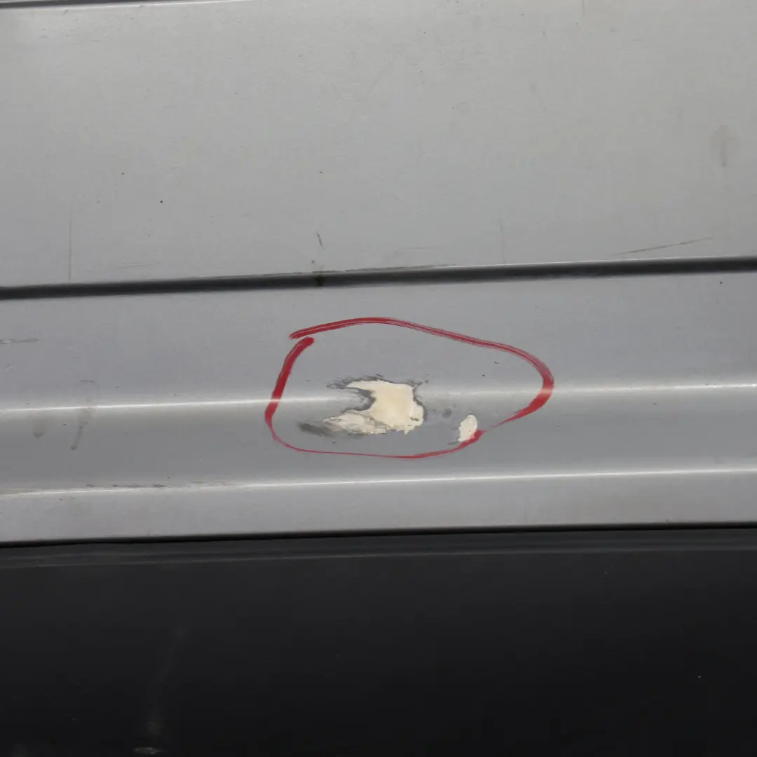 Bumper Rear Trim Panel Cover AMG Palladium Silver Metallic - 792 to Mercedes W251 with Part number A2518851925 Mercedes W251 Bumper Rear Trim Panel Cover AMG Palladium Silver Metallic - 792 - SKU A2518851925-PAL - Part number A2518851925