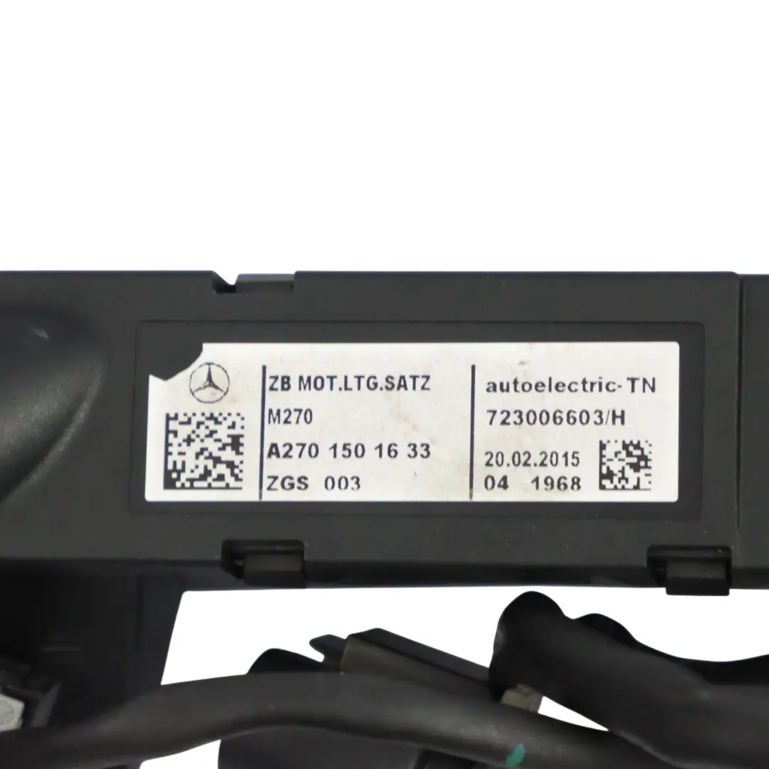 A180 W246 M270 Engine Wiring Harness Cable Loom to Mercedes C117 W176 with Part number A2701501633 Mercedes C117 W176 A180 W246 M270 Engine Wiring Harness Cable Loom - SKU A2701501633 - Part number A2701501633