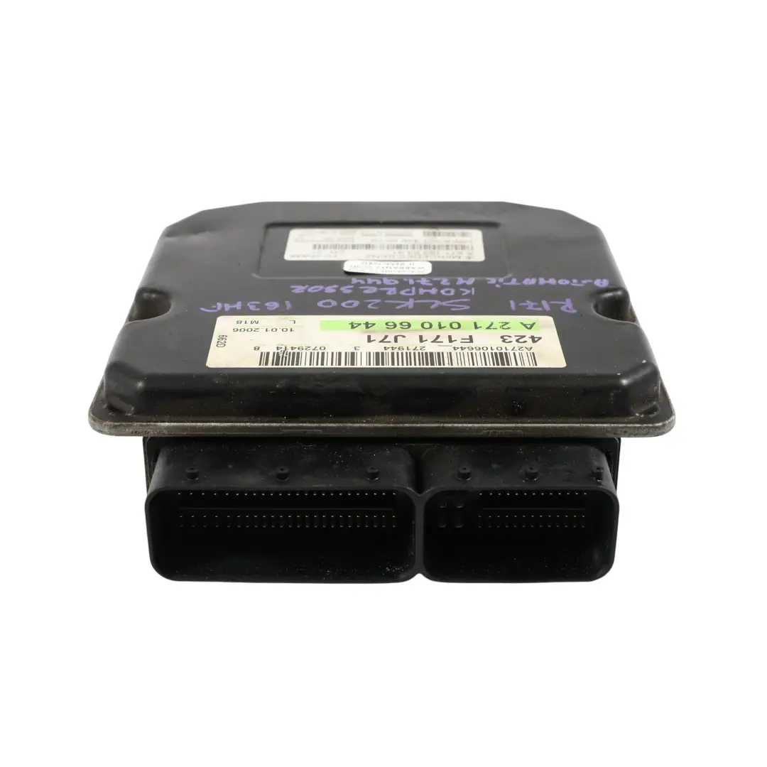 Mercedes R171 SLK200 M271.944 163HP ECU Control Motor Automático - SKU A2710106644-1 - Número de pieza A2710106644