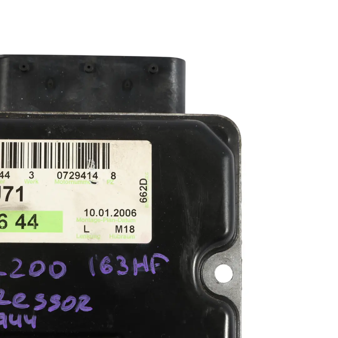 Mercedes R171 M271.944 163HP Sterownik Silnika ECU Automat - SKU A2710106644-1 - Numer Części A2710106644