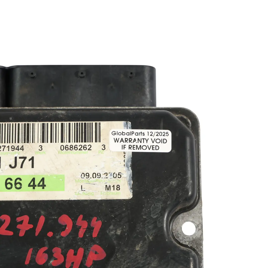 SLK200 M271.944 163HP Kit De ECU Control Motor Llave para Mercedes R171 con número de pieza A2710106644 Mercedes R171 SLK200 M271.944 163HP Kit De ECU Control Motor Llave - SKU A2710106644-2 - Número de pieza A2710106644