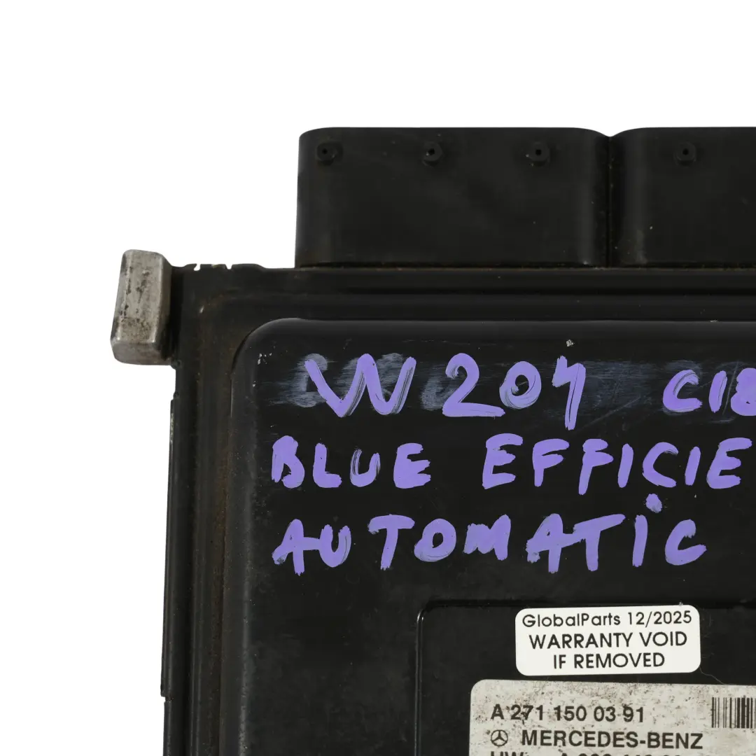 Mercedes W204 C207 W212 M271.820 156HP Motore ECU Kit Automatico - SKU A2711500391-12 - Numero di parte A2711500391