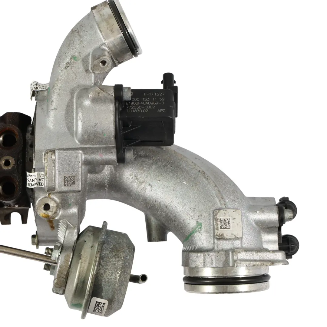 C43 Turbo Cargador Turbocompresor Motor Gasolina M276 para Mercedes W212 con número de pieza A2760903380 Mercedes W212 C43 Turbo Cargador Turbocompresor Motor Gasolina M276 - SKU A2760903380 - Número de pieza A2760903380
