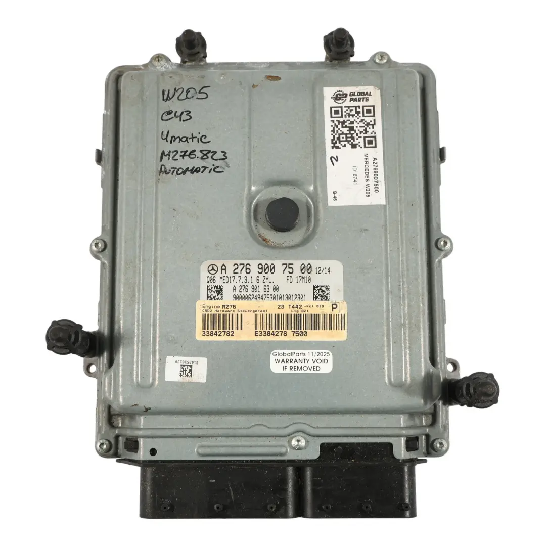 Mercedes W205 C43 4MATIC M276.823 367HP ECU Silnika Automat - SKU A2769007500 - Numer Części A2769007500