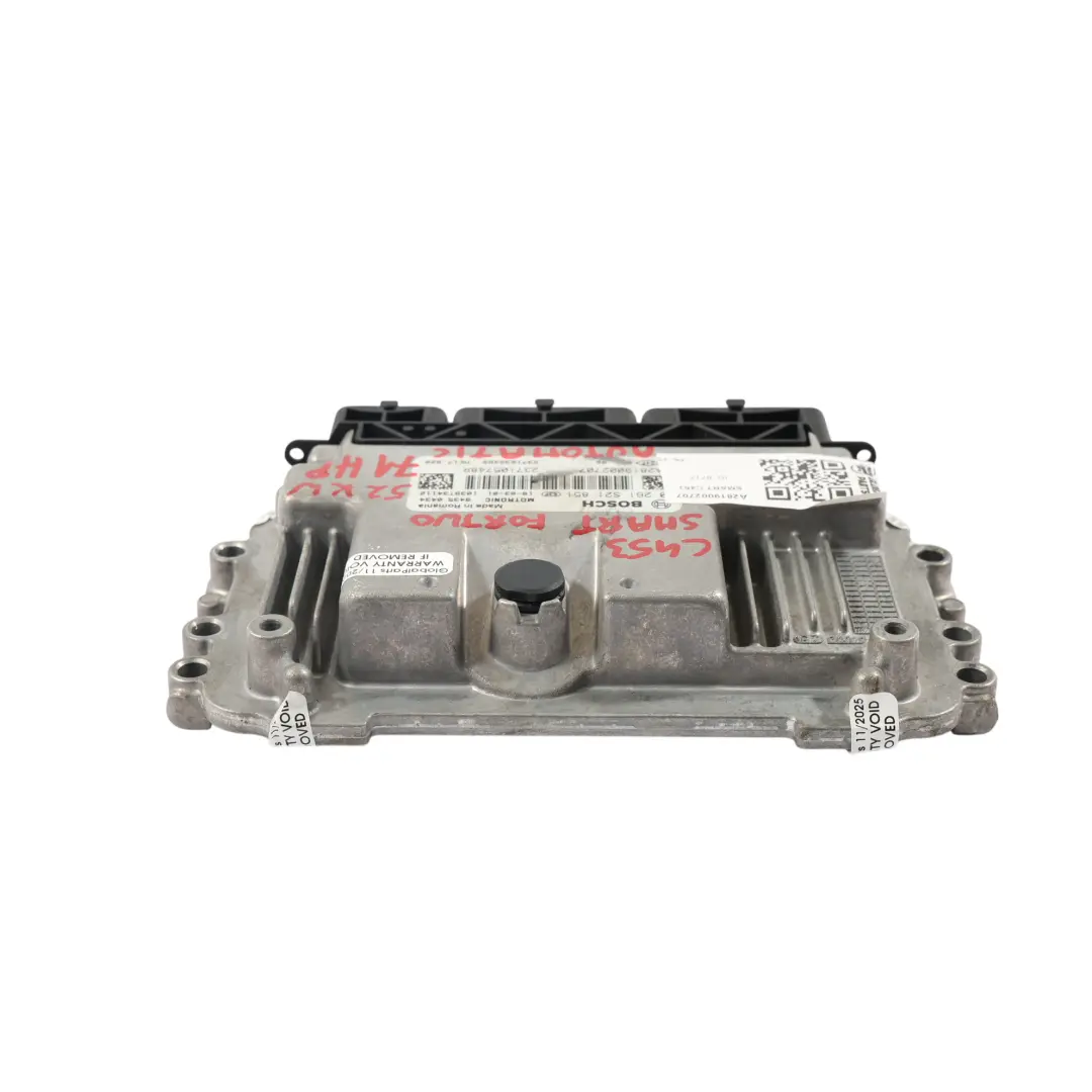 C453 M281.920 71HP Motorsteuergerät ECU 237105748R Automatik für Smart Fortwo mit Teilenummer A2819002707 Smart Fortwo C453 M281.920 71HP Motorsteuergerät ECU 237105748R Automatik - SKU A2819002707 - Teilenummer A2819002707