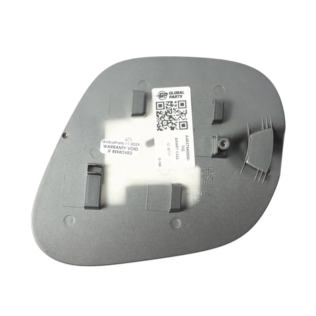 C453 Coperchio Serbatoio Carburante Grigio Opaco - EAI A4537540000 per Smart Fortwo con numero di parte A4537540000-TIG Smart Fortwo C453 Coperchio Serbatoio Carburante Grigio Opaco - EAI A4537540000 - SKU A4537540000-TIG - Numero di parte A4537540000-TIG
