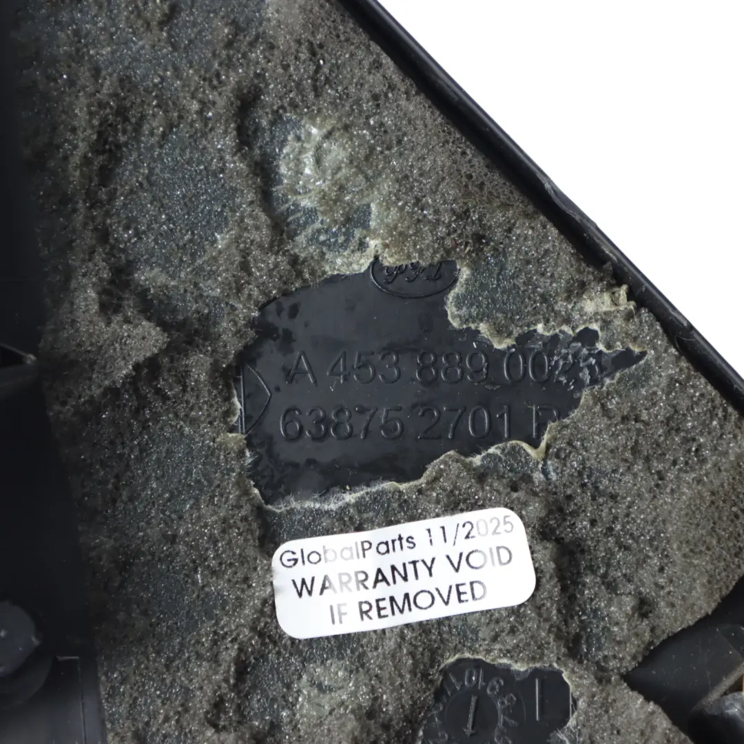 C453 Cache Triangulaire Rétroviseur Extérieur Gauche pour Smart Fortwo à propos du numéro de pièce A4538890025 Smart Fortwo C453 Cache Triangulaire Rétroviseur Extérieur Gauche - SKU A4538890025 - Numéro de pièce A4538890025