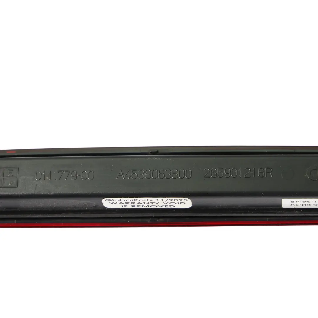 Smart Fortwo C453 Hinten Dritte Bremsleuchte Bremsleuchte Licht Rot - SKU A4539063600 - Teilenummer A4539063600