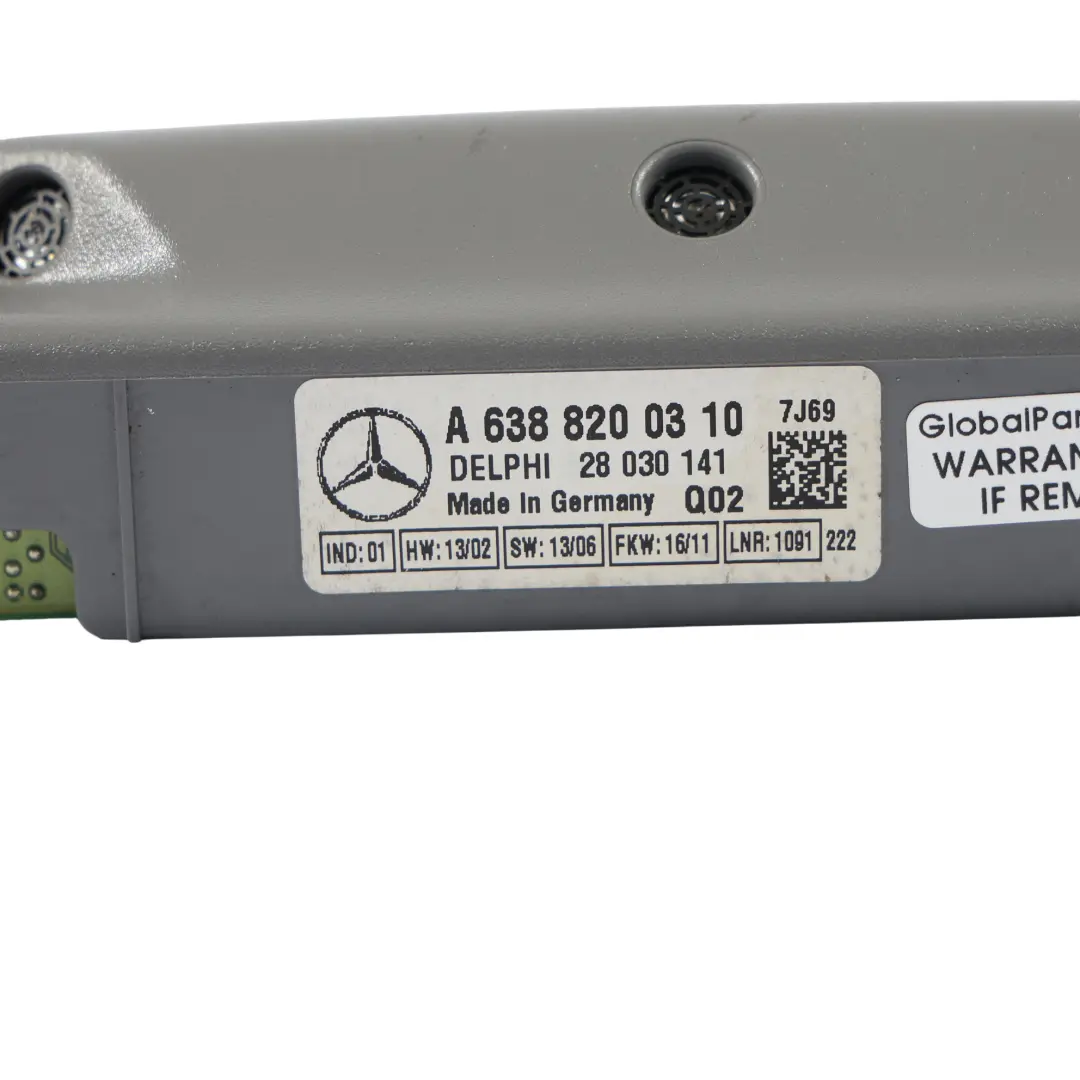 Techo Alarma Sensor De Movimiento para VW Volkswagen Crafter I con número de pieza A6388200310 VW Volkswagen Crafter I Techo Alarma Sensor De Movimiento - SKU A6388200310 - Número de pieza A6388200310