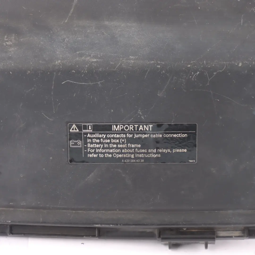 Mercedes Vito W639 Cover Fuse Box Battery Trim Panel Lid - SKU A6395450003-1 - Part number A6395450003