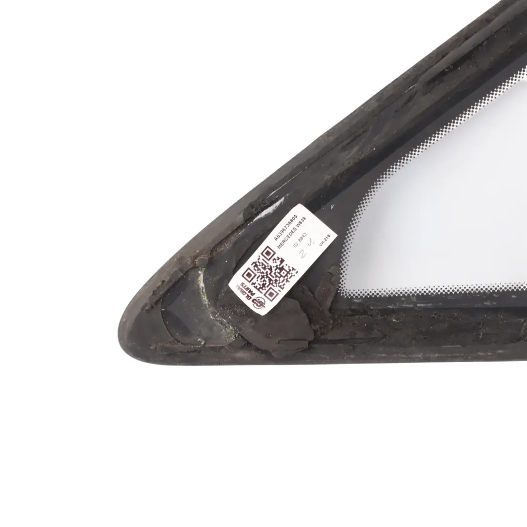Vitrage Latéral Mercedes Vito W639 Avant Droit Triangulaire AS2 pour à propos du numéro de pièce A6396736805 Vitrage Latéral Mercedes Vito W639 Avant Droit Triangulaire AS2 - SKU A6396736805 - Numéro de pièce A6396736805