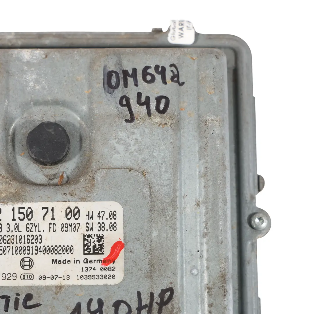 Mercedes W164 ML350 OM642 4-Matic 224PS Motorsteuerung ECU Automatik - SKU A6421507100 - Teilenummer A6421507100