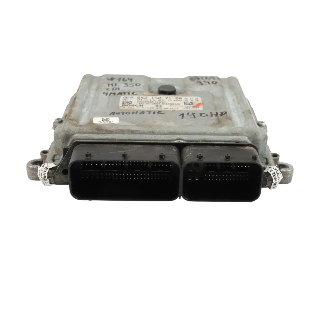 ML350 OM642 4-Matic 224HP Control Motor ECU Automático para Mercedes W164 con número de pieza A6421507100 Mercedes W164 ML350 OM642 4-Matic 224HP Control Motor ECU Automático - SKU A6421507100 - Número de pieza A6421507100