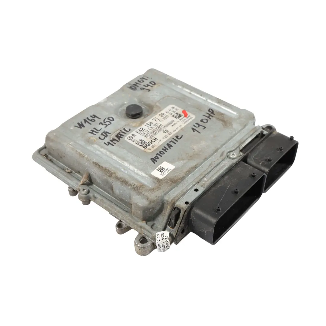 Mercedes W164 ML350 OM642 4-Matic 224CH Calculateur Moteur Automatiq - SKU A6421507100 - Numéro de pièce A6421507100