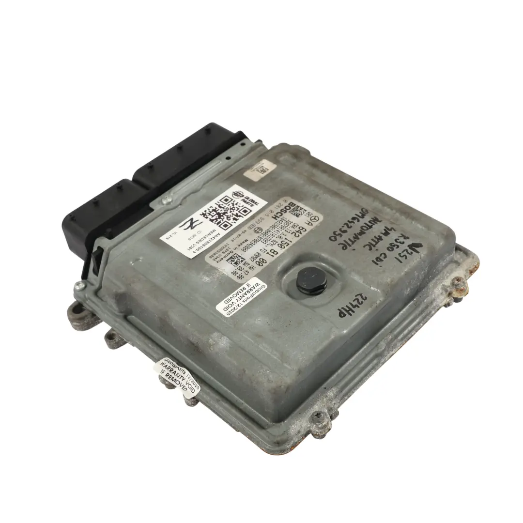 642.950 4-Matic 224HP Engine Control ECU Automatic to Mercedes V251 with Part number A6421508100 Mercedes V251 642.950 4-Matic 224HP Engine Control ECU Automatic - SKU A6421508100-3 - Part number A6421508100