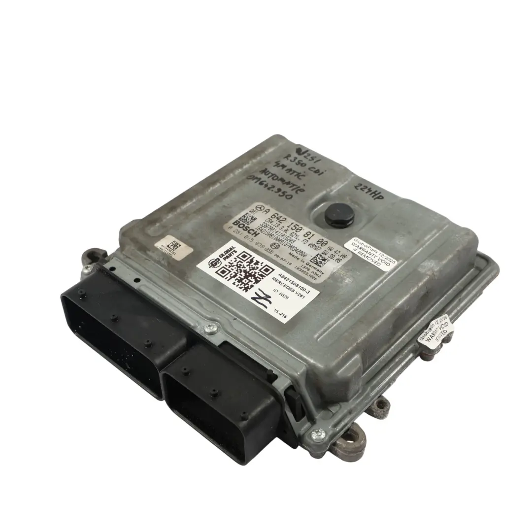 642.950 4-Matic 224HP Controllo Motore ECU Automatico per Mercedes V251 con numero di parte A6421508100 Mercedes V251 642.950 4-Matic 224HP Controllo Motore ECU Automatico - SKU A6421508100-3 - Numero di parte A6421508100