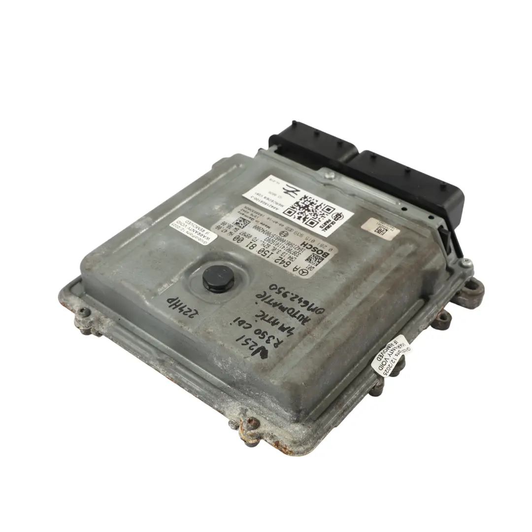642.950 4-Matic 224HP Motor Control ECU Automático para Mercedes V251 con número de pieza A6421508100 Mercedes V251 642.950 4-Matic 224HP Motor Control ECU Automático - SKU A6421508100-3 - Número de pieza A6421508100