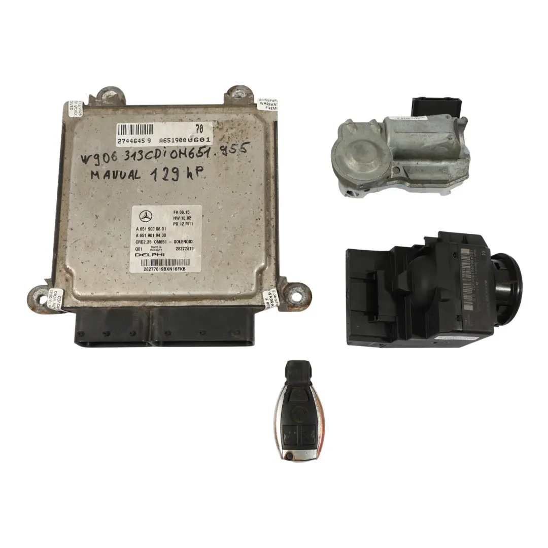 651.955 129HP Engine ECU Kit Manual to Mercedes Sprinter W906 313 CDI with Part number A6519000601 Mercedes Sprinter W906 313 CDI 651.955 129HP Engine ECU Kit Manual - SKU A6519000601-3 - Part number A6519000601