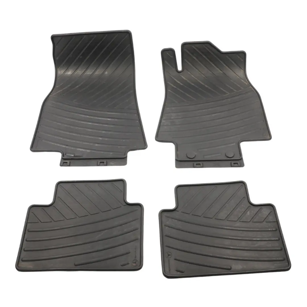Mercedes W169 Rubber Floor Mats Interior Front Rear Footwell Floor Cover Set - SKU RHD-B66688630 - Part number B66688630