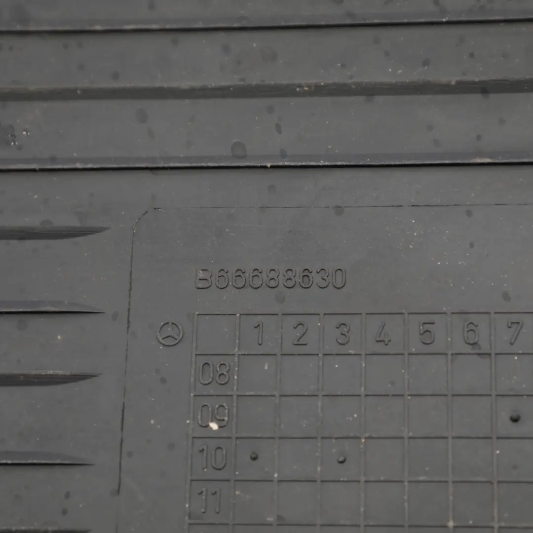 Rubber Floor Mats Interior Front Rear Footwell Floor Cover Set to Mercedes W169 with Part number B66688630 Mercedes W169 Rubber Floor Mats Interior Front Rear Footwell Floor Cover Set - SKU RHD-B66688630 - Part number B66688630