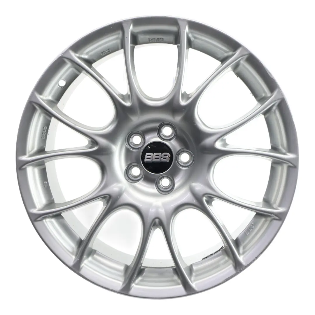  BBS Wheel Rim Alloy Silver 18" 8J ET:35 7 Double Spoke 0345096 - SKU BBS-18-1 - Part number BBS-18-1