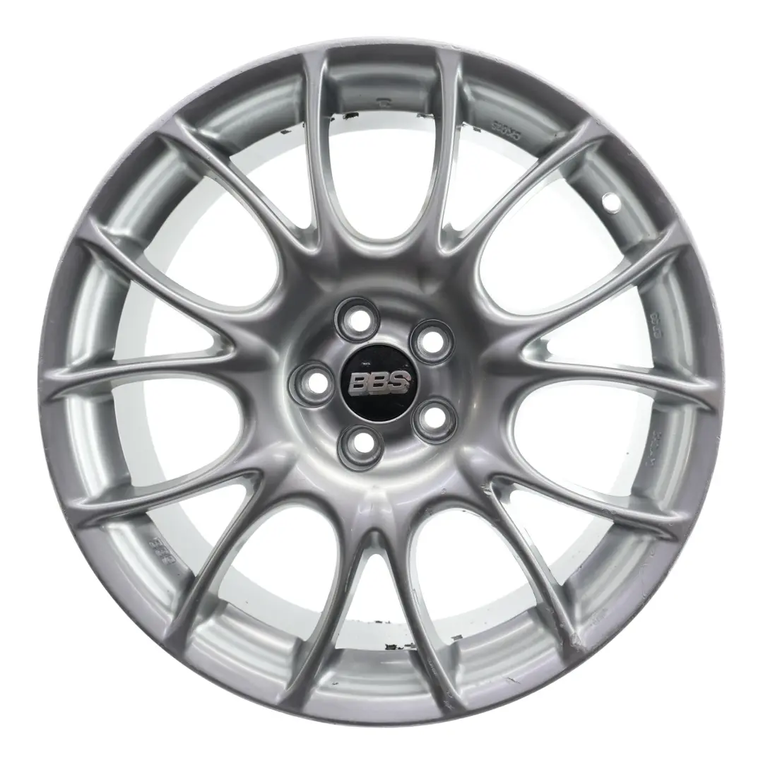  BBS Wheel Rim Alloy Silver 18" 8J ET:35 7 Double Spoke - SKU BBS-18-3 - Part number 0345096