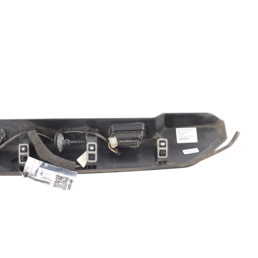 Trim Moulding Number Plate BK2113555AFW to Ford Transit Custom Rear Tailgate Cover with Part number BK21-13555-AFW Ford Transit Custom Rear Tailgate Cover Trim Moulding Number Plate BK2113555AFW - SKU BK21-13555-AFW - Part number BK21-13555-AFW