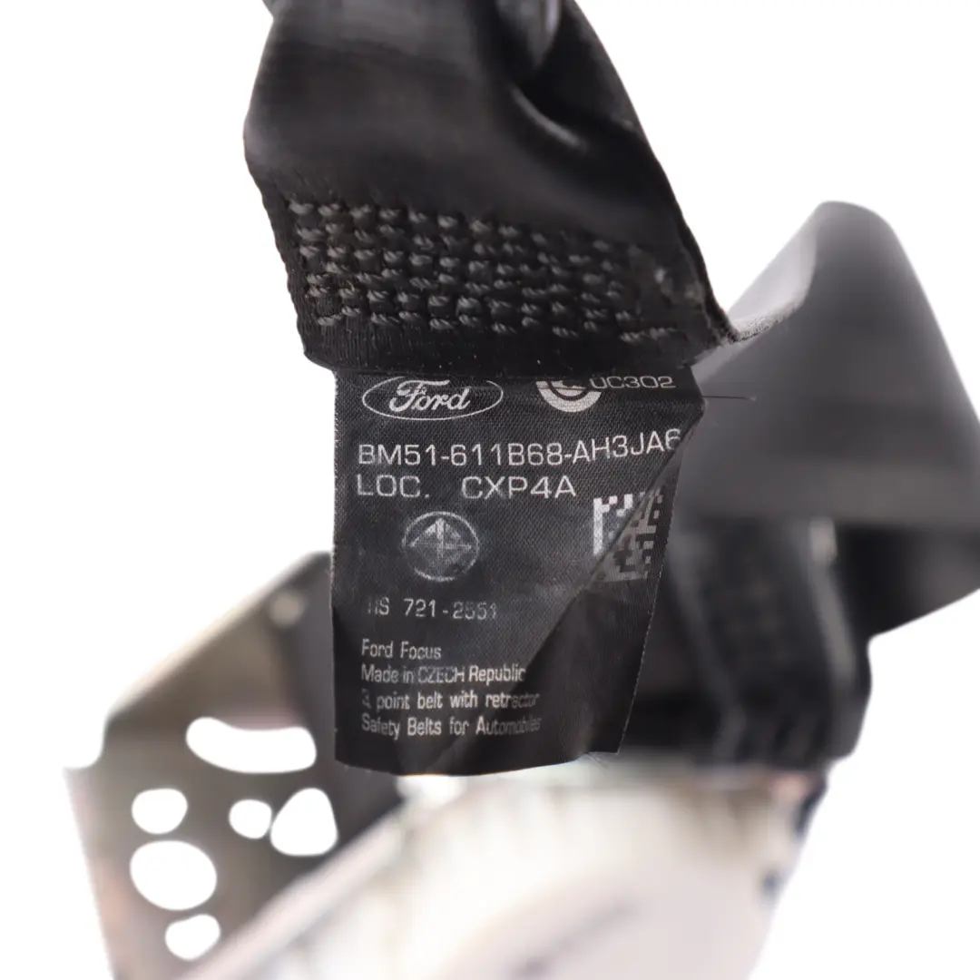 Ford Focus 3 Sicherheitsgurt Hinten Links Rechts - SKU BM51-611B68-AH3JA6 - Teilenummer BM51-611B68-AH3JA6