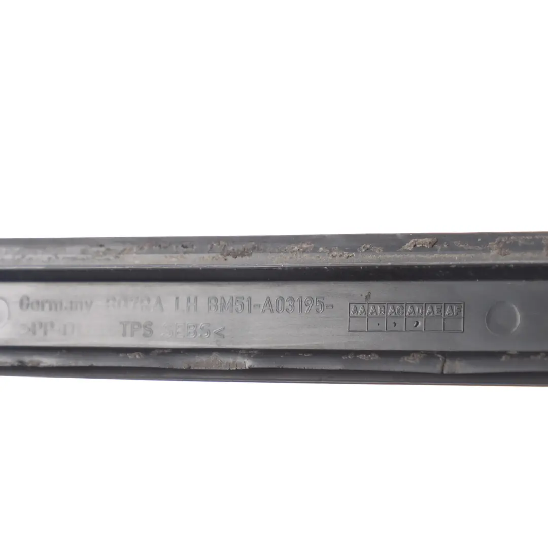 Mk3 Front Left N/S Windscreen Drip Moulding Trim to Ford Focus with Part number BM51-A03195-AD Ford Focus Mk3 Front Left N/S Windscreen Drip Moulding Trim - SKU BM51-A03195-AD - Part number BM51-A03195-AD