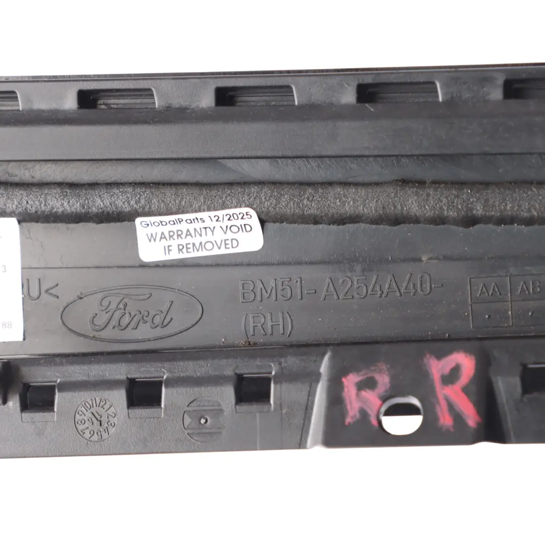 Ford Focus Mk3 Exterior Door Window Strip Molding Rear Left N/S BM51-A254A40-AF - SKU BM51-A254A40-AA - Part number BM51-A254A40-AA