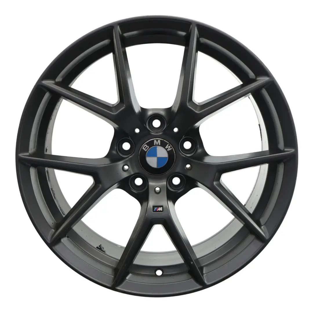 Rim Alloy Black VIA Y Spoke 18" 9J 5x120 to BMW Wheel with Part number BMW-VIA-18-4 BMW Wheel Rim Alloy Black VIA Y Spoke 18" 9J 5x120 - SKU BMW-VIA-18-4 - Part number BMW-VIA-18-4